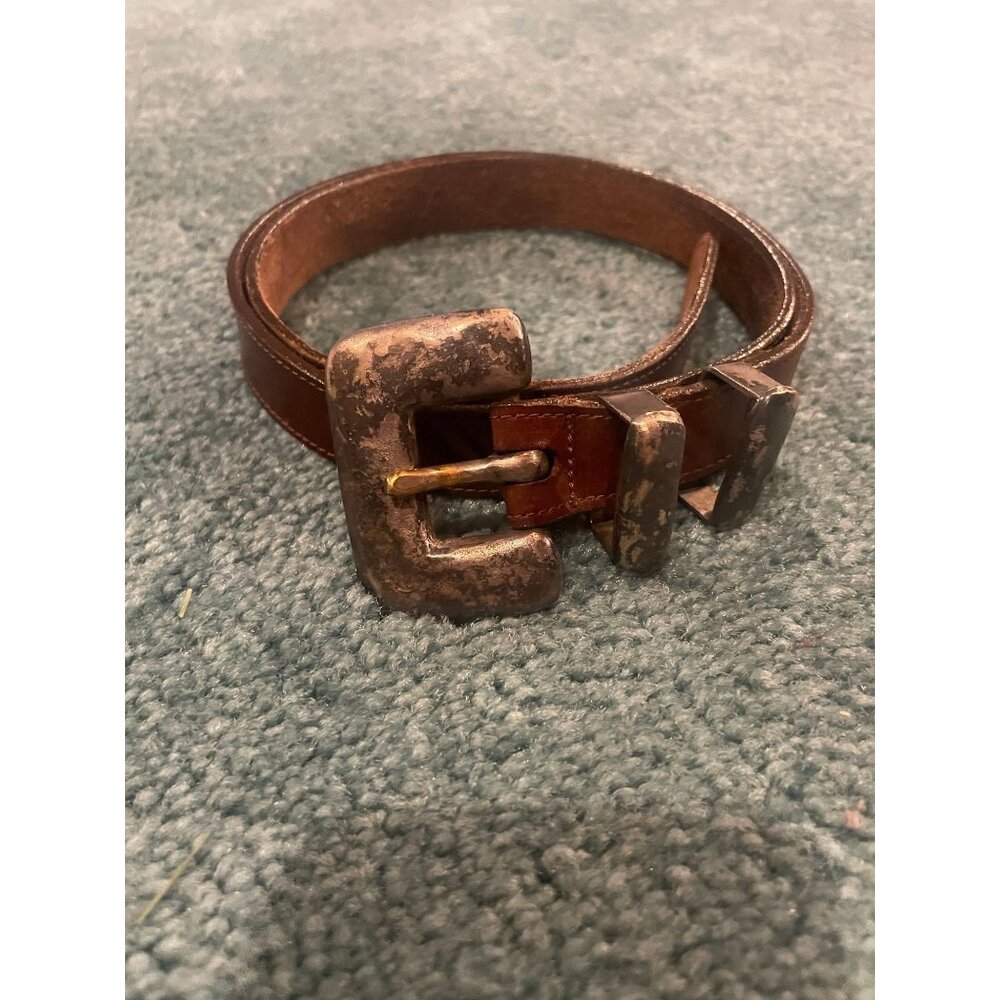 Vintage Eddie Bauer ladies leather brown belt